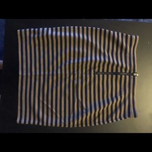 Club Monaco striped tight skirt